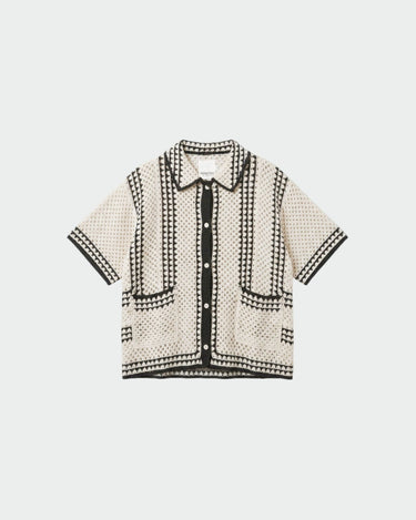 Indi & Cold : Crochet Top - Black / Cream