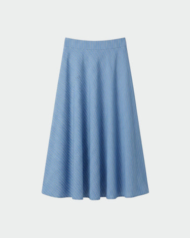 Indi & Cold : Bias Cut Skirt - Blue
