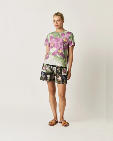 Nancybird :  Apollo Tee - Bollea Orchid
