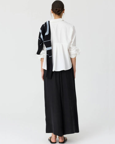 POL : Elina 2 Way Shirt - White