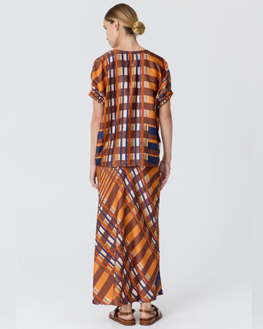 POL : Lattice Skirt - Amber Check