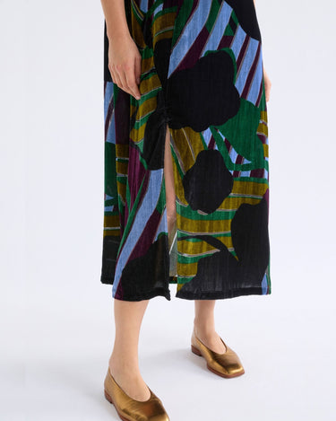Elk The Label : Reihen Dress - Stribe Burnout