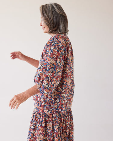 Eva's Sunday : Antonette Puff Sleeve Top - Thorpe Liberty