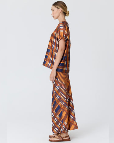POL : Lattice Skirt - Amber Check