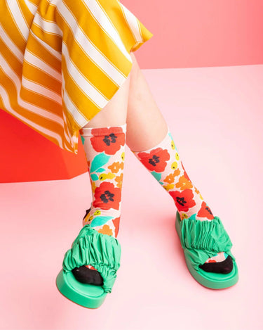 Julie White : Socks - Tropical Garden