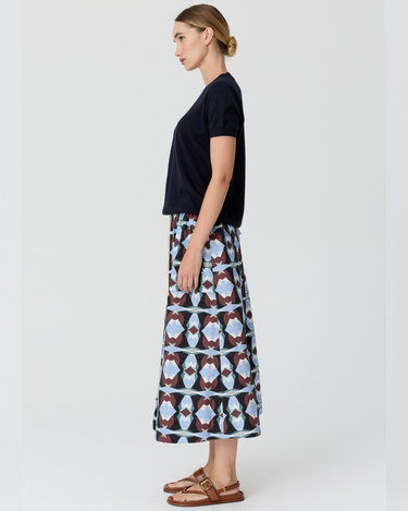 POL : Dillon Tee With Tipping - Ink/Toffee