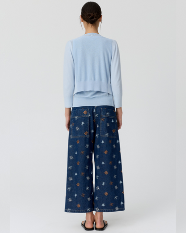 POL : Haven Cardigan  Lurex Back - Blue
