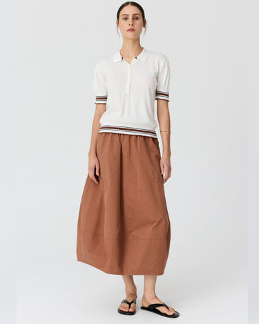 POL : Alma Bubble Skirt - Toffee