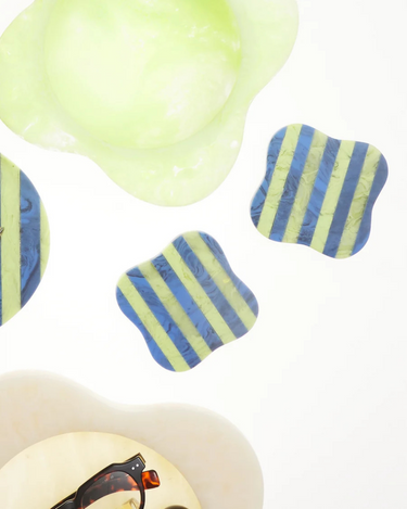 Sage x Clare : Noellyn Resin Coasters - Set of 2 - Azure