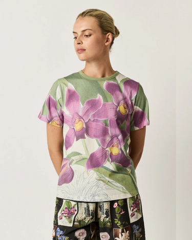 Nancybird :  Apollo Tee - Bollea Orchid