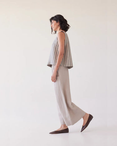 Eva's Sunday : Oliver Pull On Pant - Stone