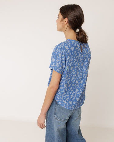 Indi & Cold : Lace Shirt - British Blue