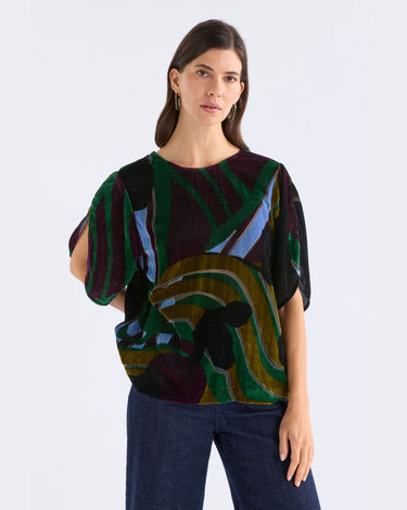 Elk The Label : Reihen Top - Stribe Burnout